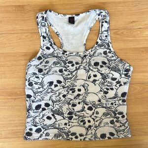 Skull Print Tank Top